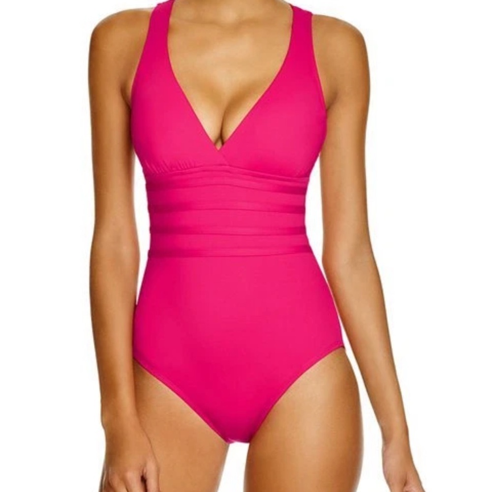 NWT Size 12 La Blanca Pink One Piece Swimsuit